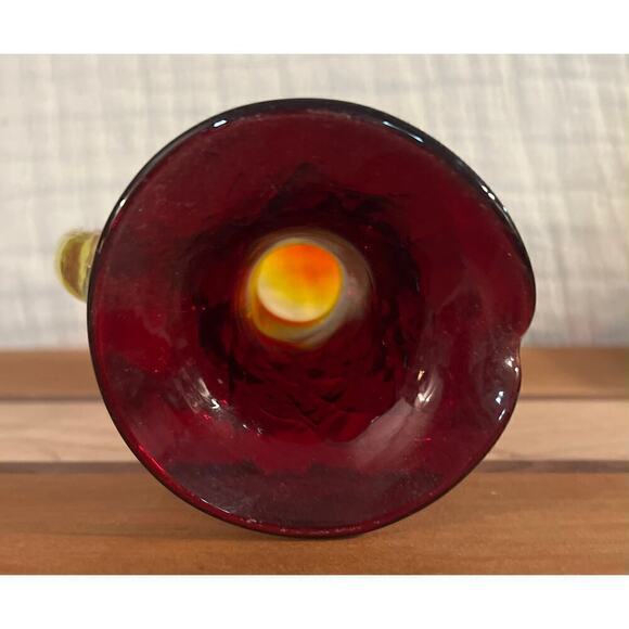 Vintage Amberina Crackle Glass - Picture 5 of 7